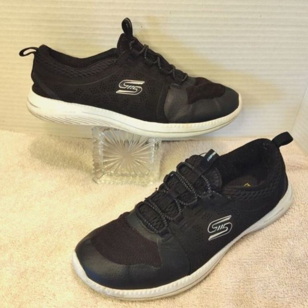 Skechers Sneakers Womens Size-6.5 City Pro Good Humor Slip On Black White 23745